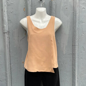 Balenciaga Silk Taupe Wrap Blouse, size  38